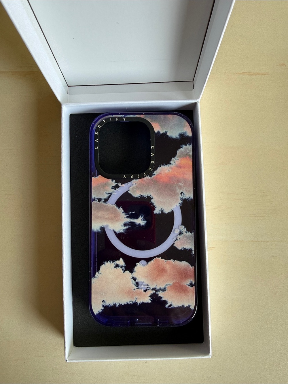 Casetify clouds iPhone 14 Pro mag safe case